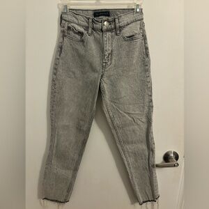 Aeropostale Gray Wash Denim Mom Jeans, Size 000